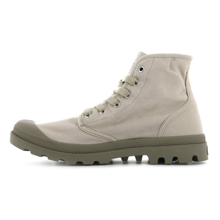 Palladium Pampa Hi Men's Boots Light Grey | UK W940-FYX